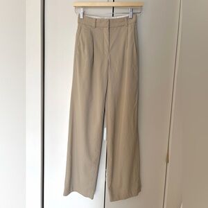 Aritzia Babaton Pleated Wool Trousers